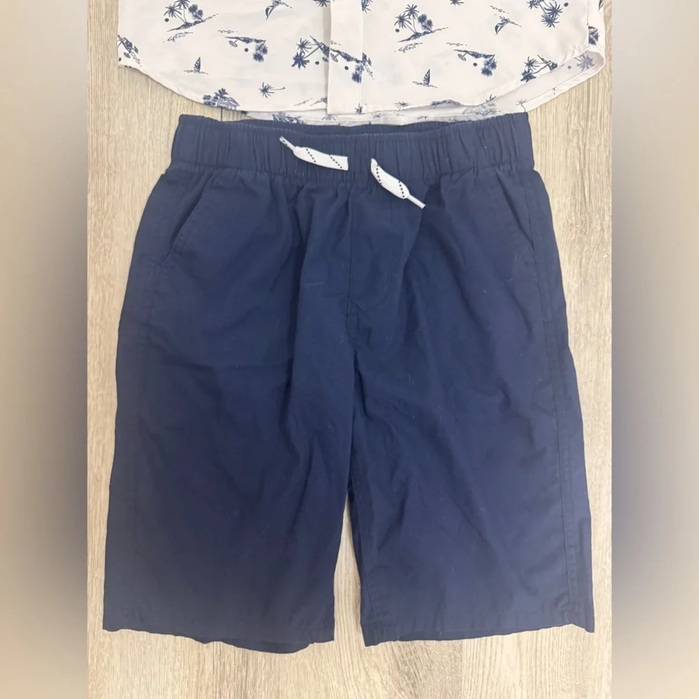 Eddie Bauer White and Navy Tropical Kids Matching Set